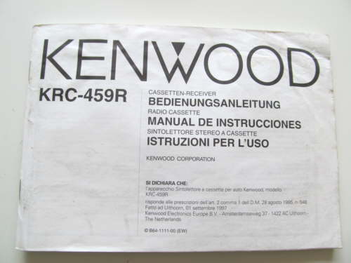 Betriebsanleitung auto radio - ,